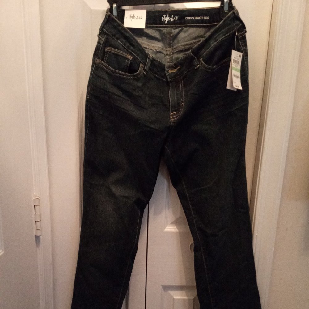 NWT- Cute Style & Co Boot Leg Pants, Size 8